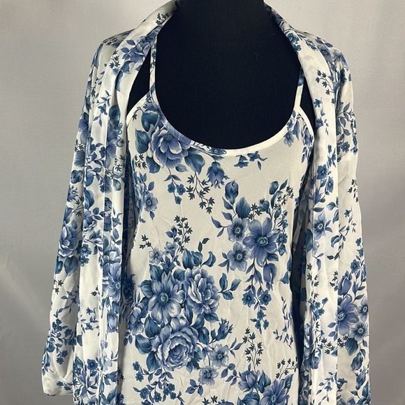 Victoria’s Secret Vintage Gold Label Chiffon Robe & Gown 2-Piece Set Siz… - Picture 4 of 16